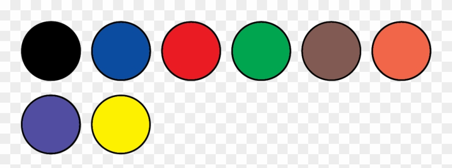 Ink Colours - Circle Clipart