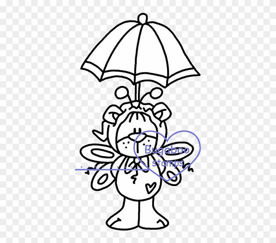 Summer Butterfly Bear - Cartoon Clipart