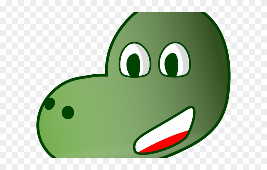 Llama Clipart Footprint - Cartoon Dinosaur Head - Png Download