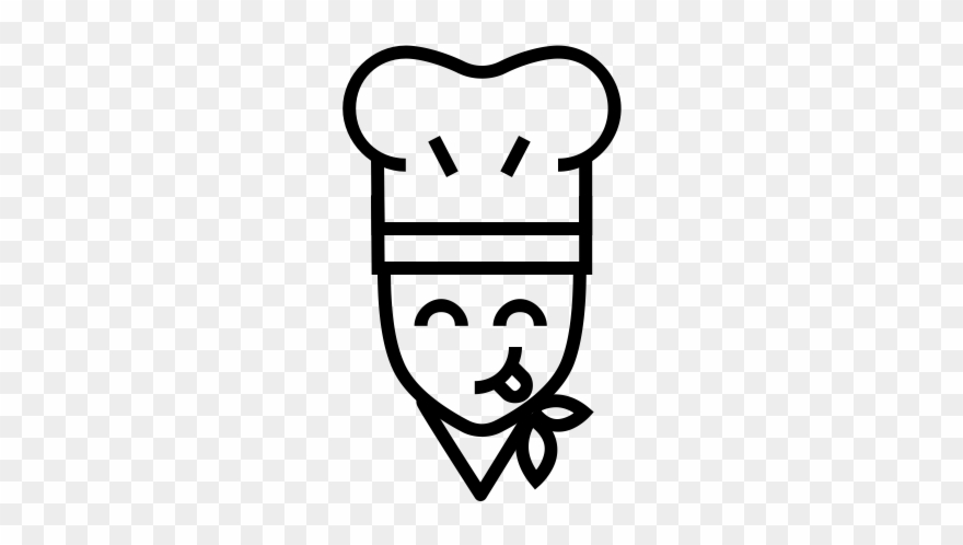 Chef Rubber Stamp - Cook Icon Clipart
