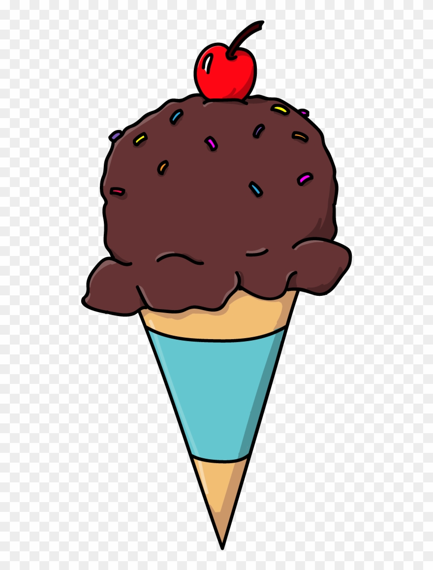 Chocolate Ice Cream Cone By Talking Dog - Dog Clipart