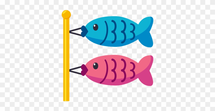 Wind Socks Flown On May 5th To Celebrate Japanese Boy - Japan Emoji Fish Clipart