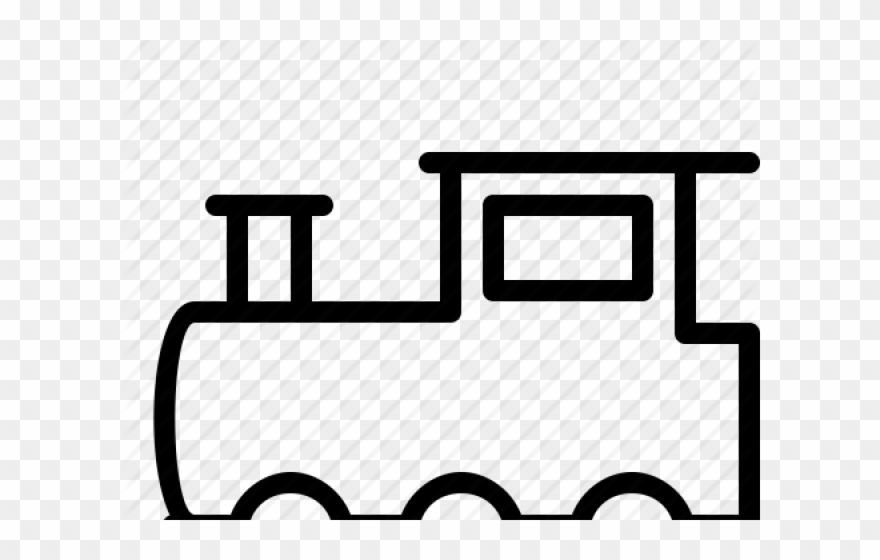 Railroad Clipart Easy Train - Clip Art Simple Train - Png Download