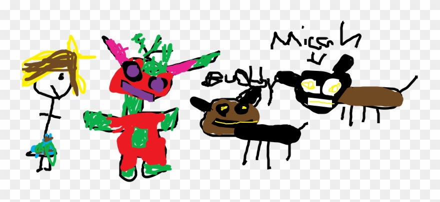 One Day I Was Walking My Dogs, Micah & Buddy - Cartoon Clipart