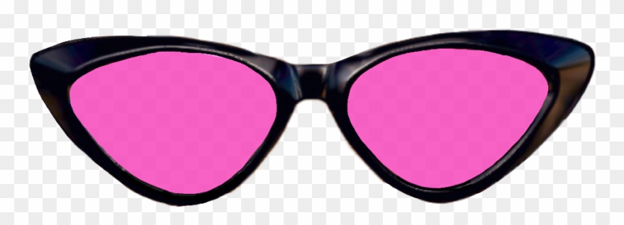 Sunglasses Pink Glasses Sunglasses Sun Glasses Tumblr - Cat Eye Sonnenbrille Schwarz Clipart