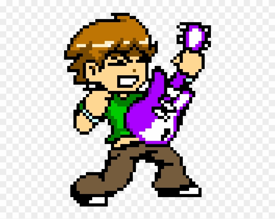 Scott Pilgram - Scott Pilgrim Video Game Sprites Clipart