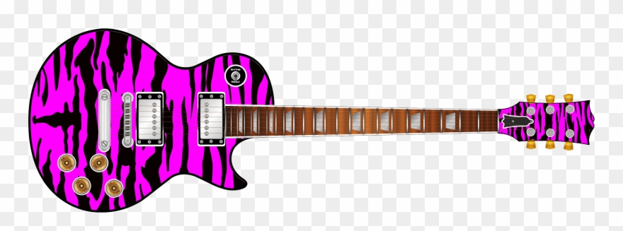 Clipart Guitar Skull - Tiger - Png Download