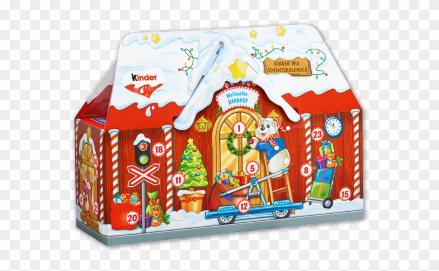 Ferrero Kinder Mix Adventskalender 3 D Haus - Kinder Bueno Clipart