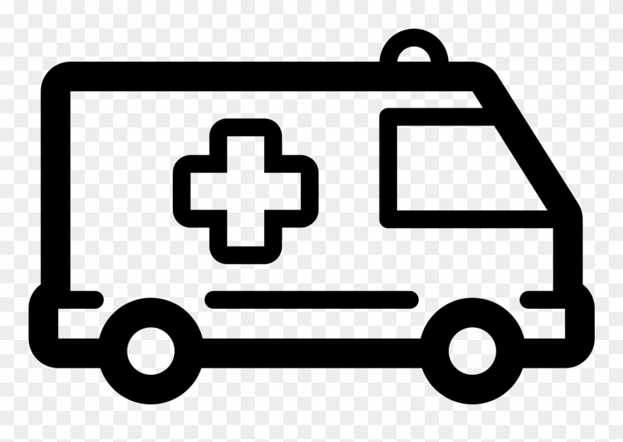 Open - Gambar Hitam Putih Ambulans Clipart