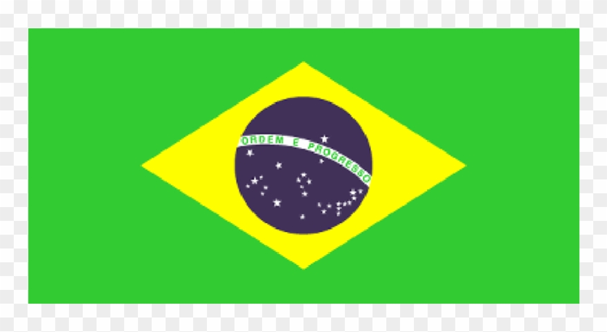 Brazil Courtesy Flag - Brazil Flag Clipart