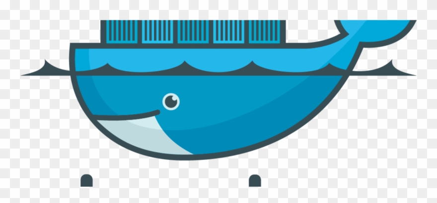 A Blue Whale With Containers On Its Back - Docker Logo Clipart