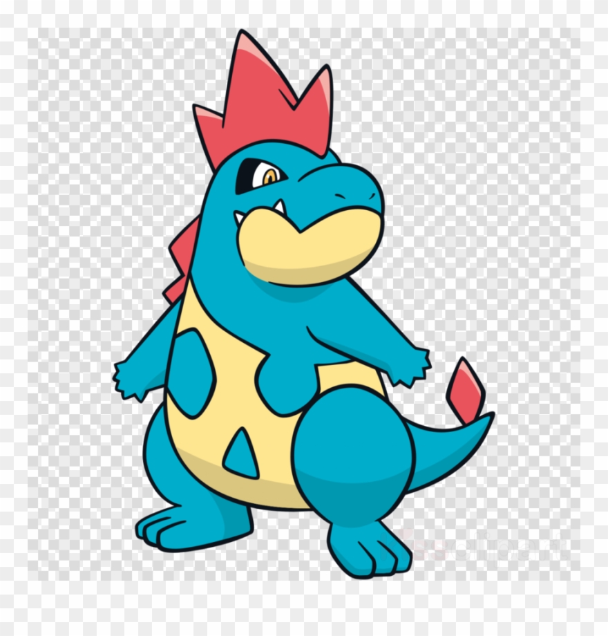 Pokemon Croconaw Clipart Pokémon Gold And Silver Totodile - 神奇 寶貝 藍 鱷 - Png Download