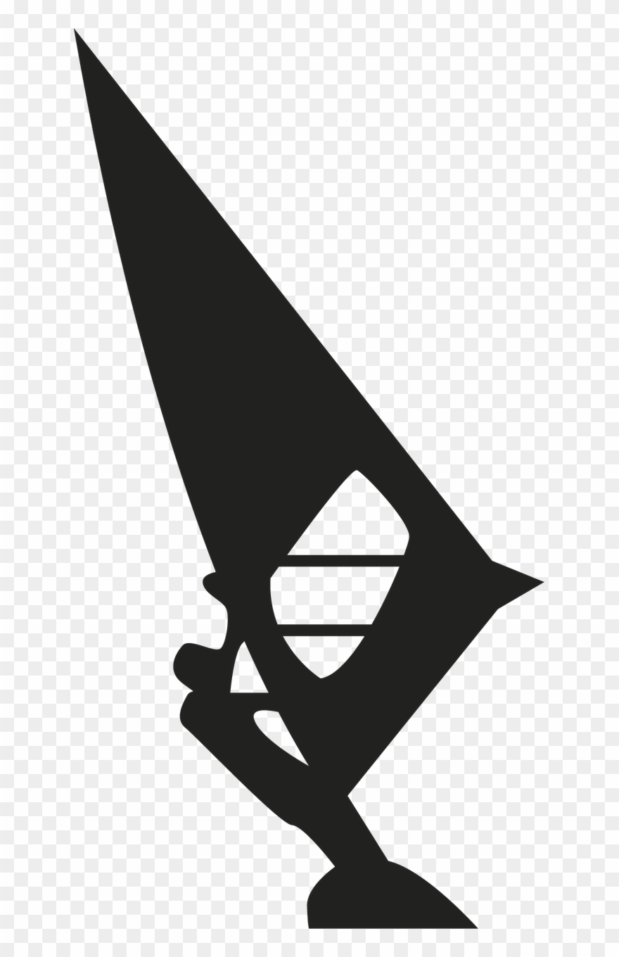 Vacation, Ocean, Surf, Sailing, Beach, Waves - Planche A Voile Dessin Clipart