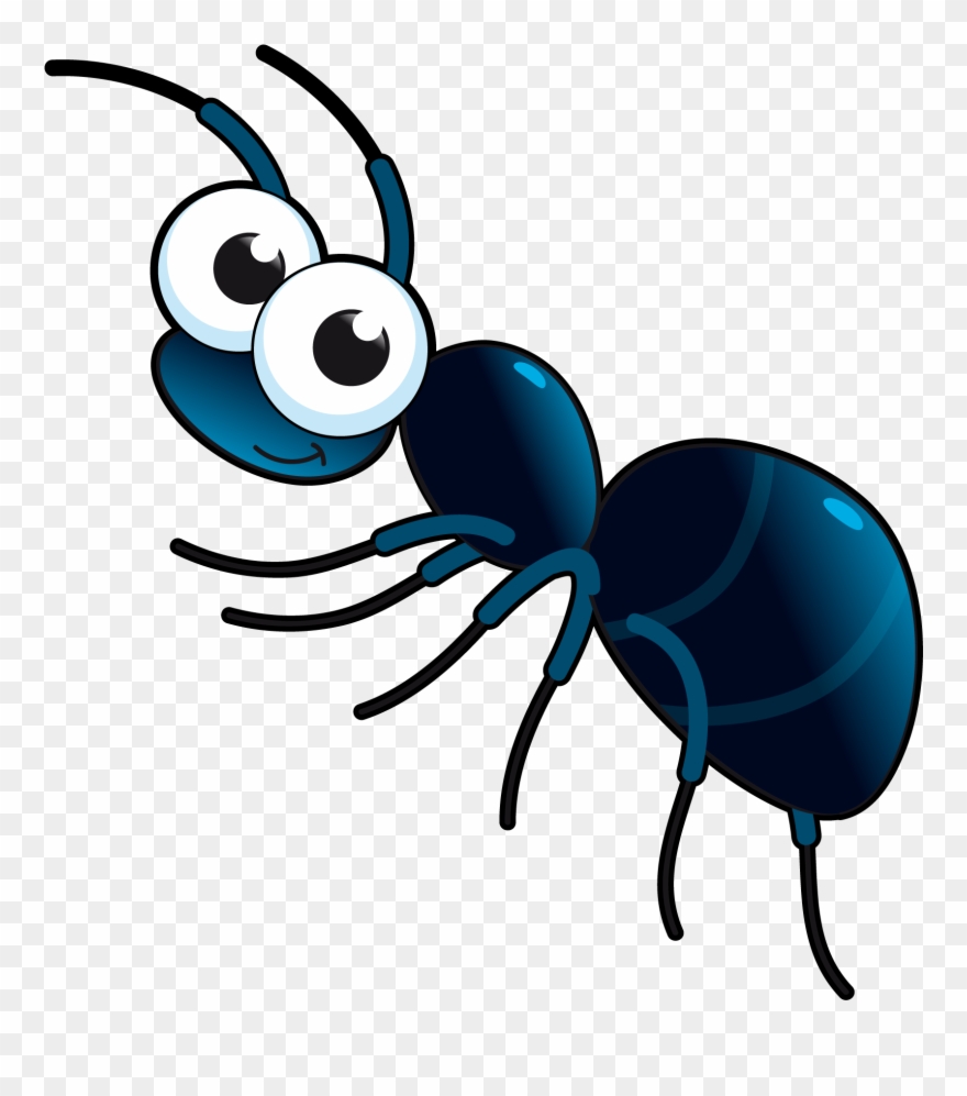 Ant Cartoon Clip Art - Desenho De Uma Formiga - Png Download