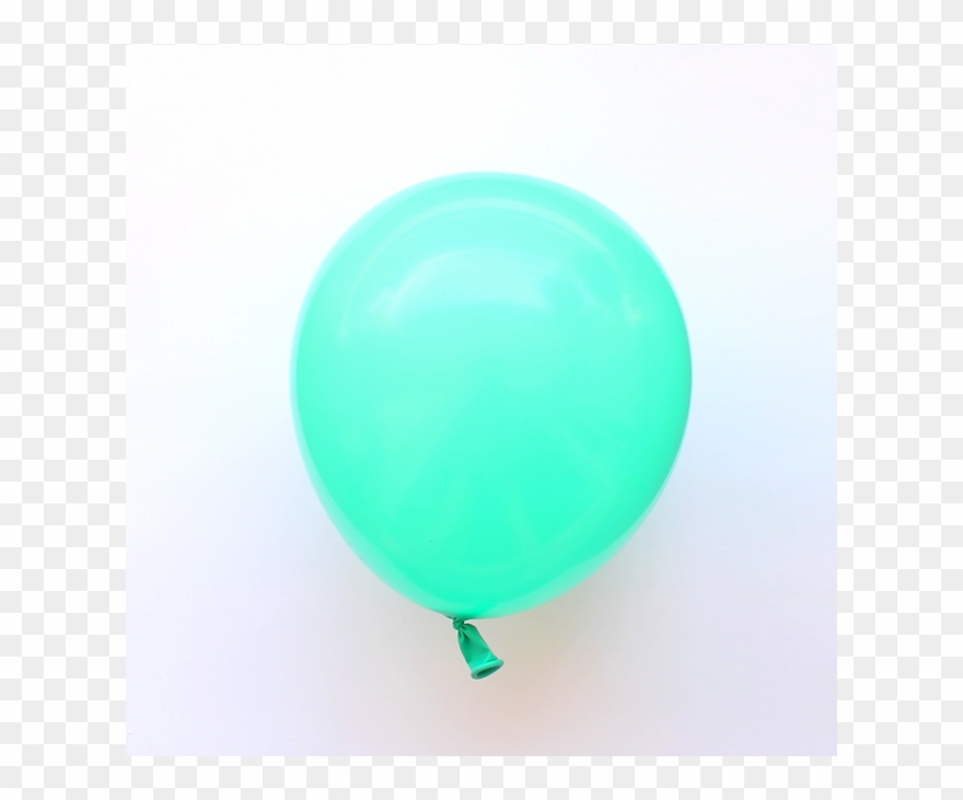 8 Ballons Vert D'eau - Balloon Clipart