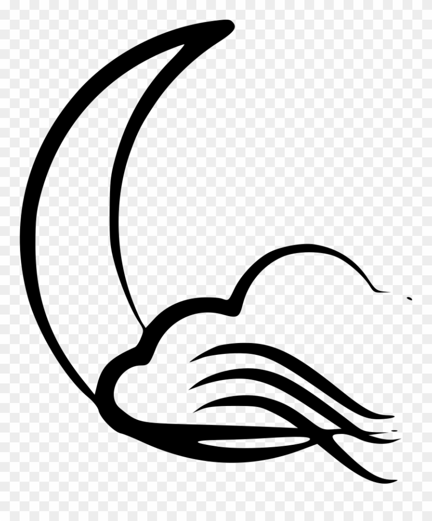 Air Wind Comments - Line Art Clipart