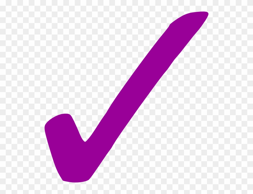 Check Mark Png Clip Art At Clker - Purple Check Mark Png Transparent Png