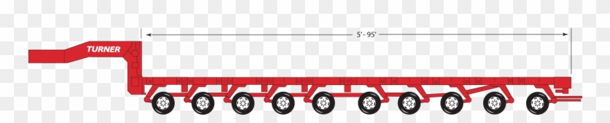 Platform Trailer 400 Ton - Truck Clipart
