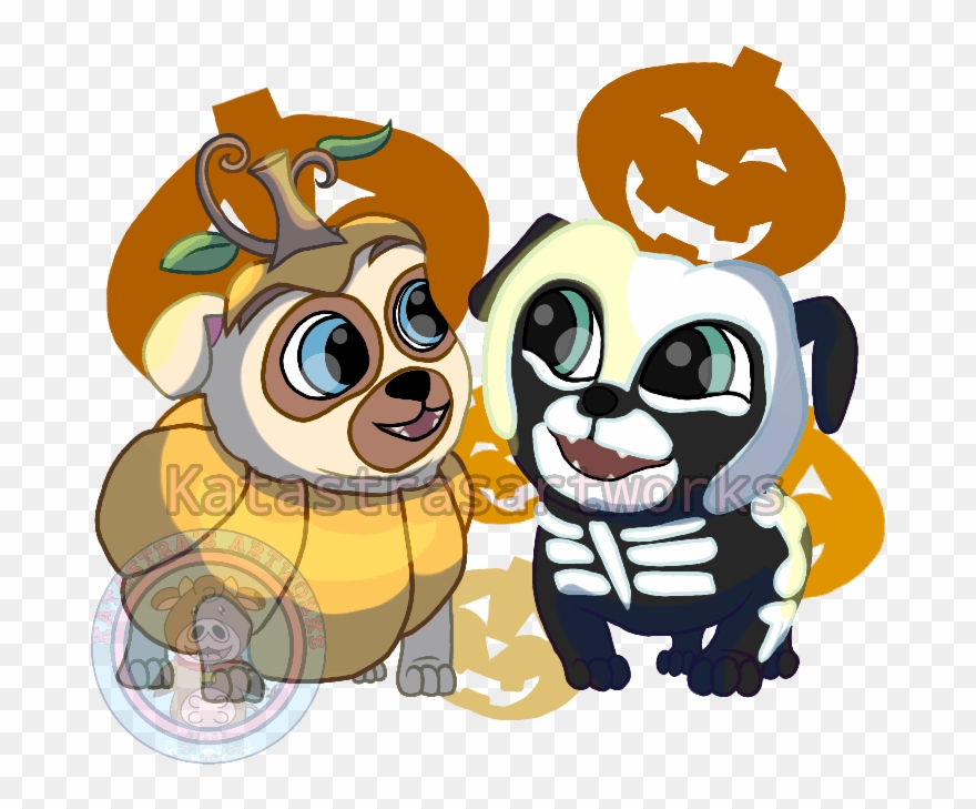 Puppy Dog Pals Halloween Clipart