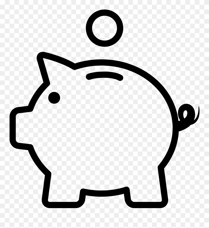 Piggy Bank Png - Piggy Bank Easy Drawing Clipart