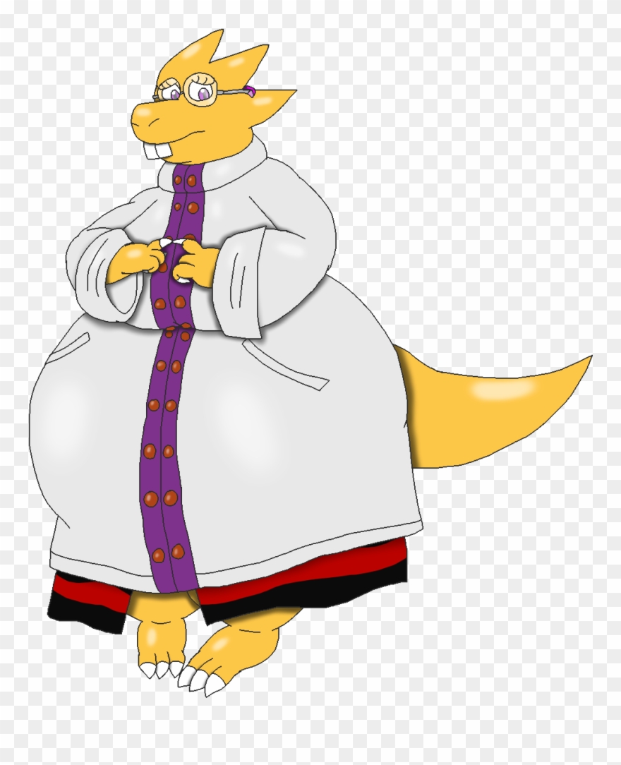 Alphys - Undertale Alphys Weight Gain Clipart