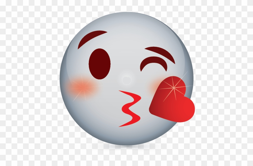 Lips Emoji Rubber Stamp Stamps Stamptopia Png Source - Kiss Emoji Clipart
