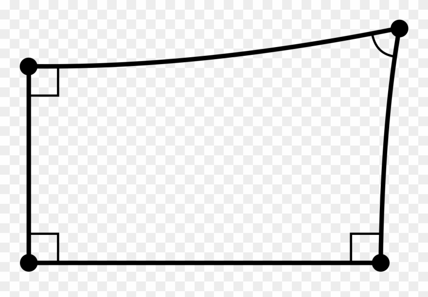 Open - Четырехугольник С 3 Прямыми Углами Clipart