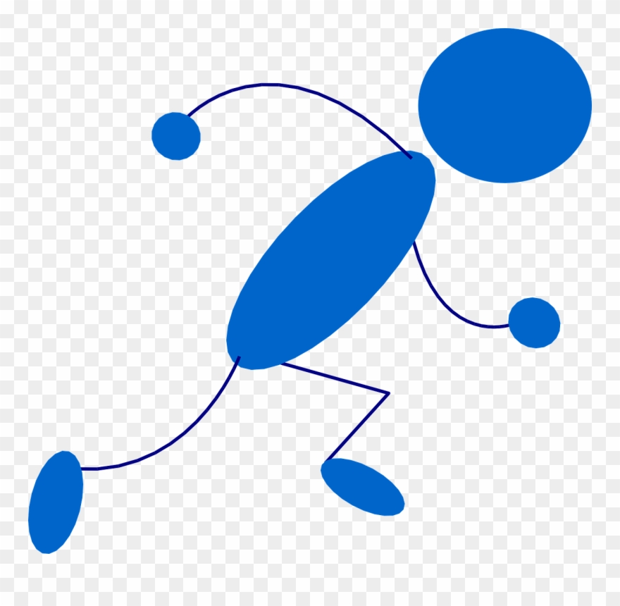 Stickman Figure Matchstick Runner - À Vos Marques Prêt Partez Clipart