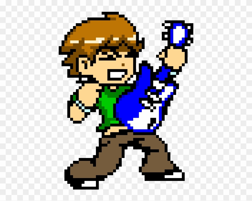 Scott Pilgram - Scott Pilgrim Video Game Sprites Clipart