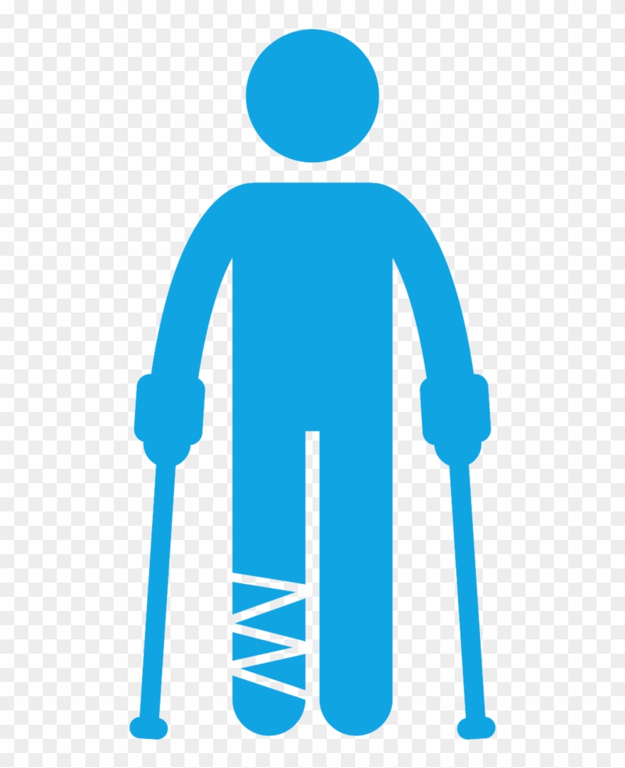 Accidents And Injuries - Leg Injury Icon Clipart