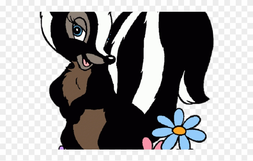 Skunk Clipart Back - Clip Art - Png Download