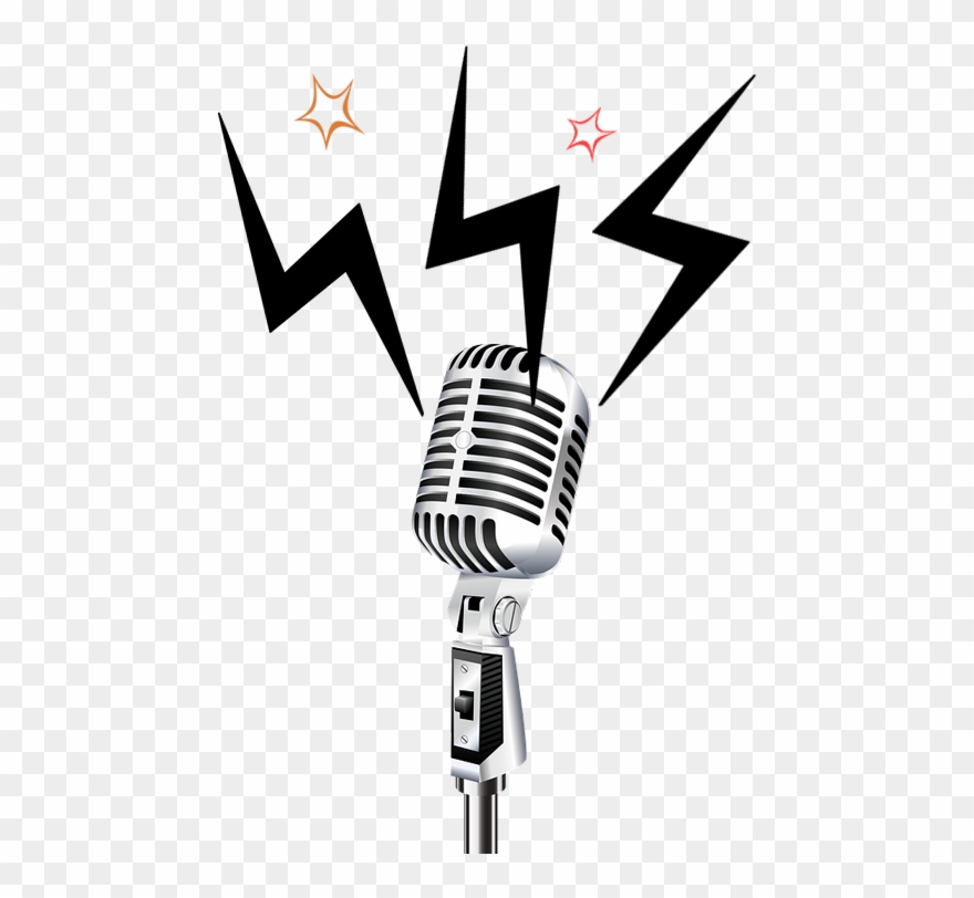 Microphones-radio - Png Stand Up Mic Clipart
