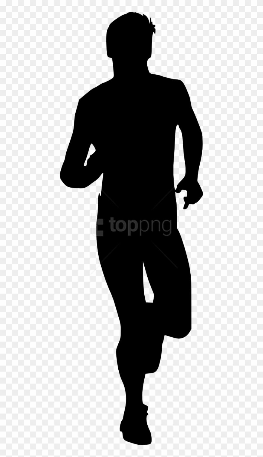 Free Download - Man Running Silhouette Clipart