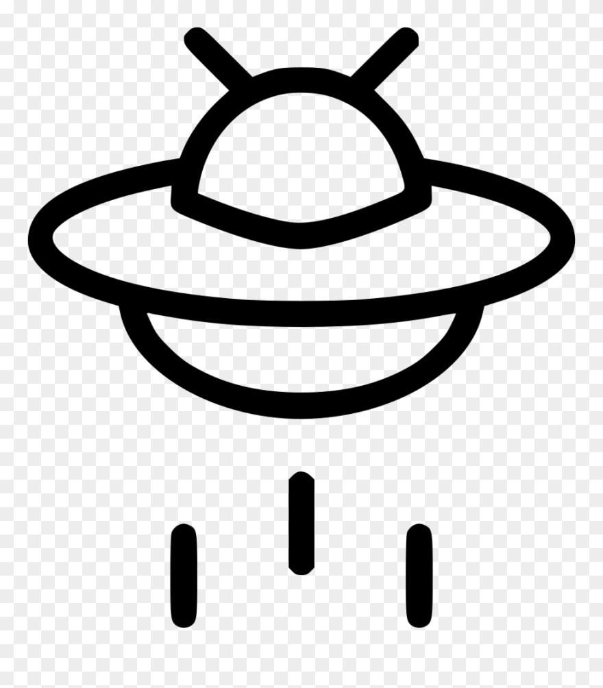 Svg Freeuse Download Flying Saucer Alien Space Svg - Flying Saucer Clipart