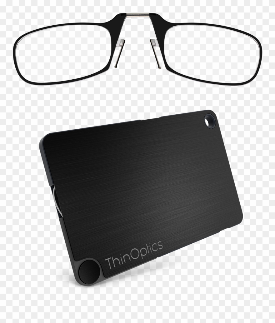 Thinoptics Glasses Flashcard Case - Thin Optics Stick Anywhere, Go Everywhere Reading Glasses Clipart