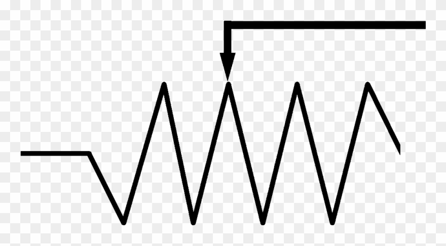 Large-size Fixed Resistor Symbol Clipart Best Component - Clipart Schematic Symbols Bulb - Png Download