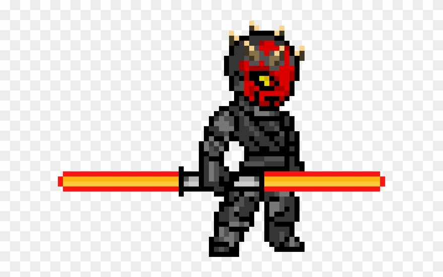 Darth Maul Pixel Art - Anakin Skywalker Pixel Art Clipart