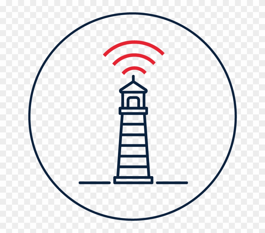 Digital Living Lab Icon - Lighthouse Minimal Clipart