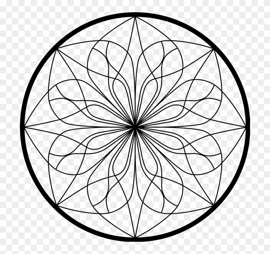 Drawn Lotus Symmetrical - Symmetry Designs Clipart