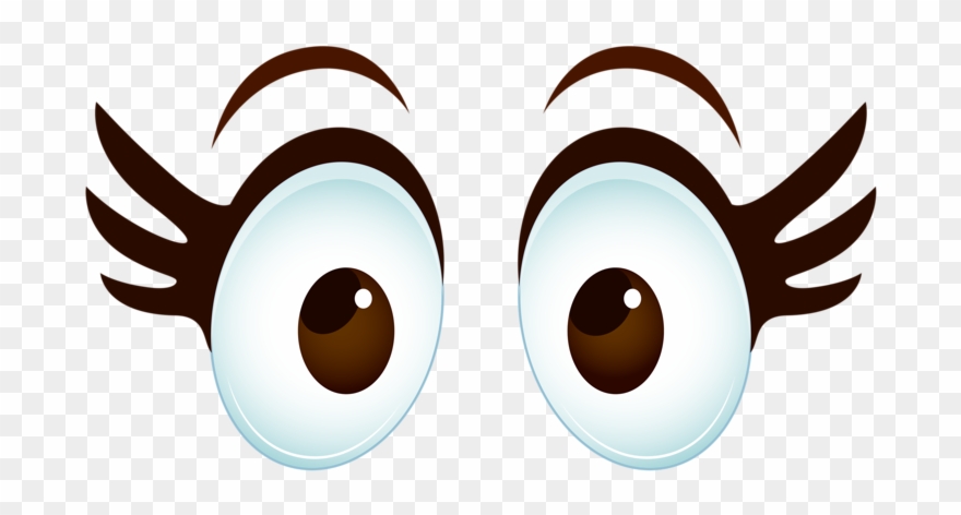 Caricature Photography Illustration Eyes - Clipart Eyes With Lashes - Png Download