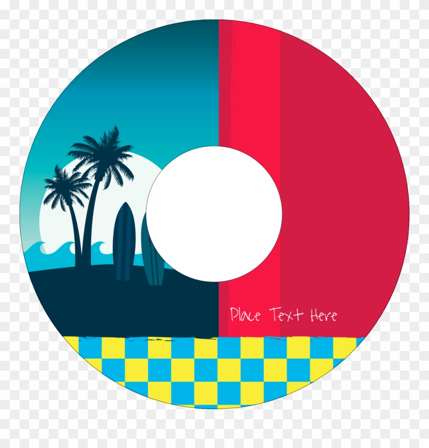 65" Cd-dvd Label - Design Clipart