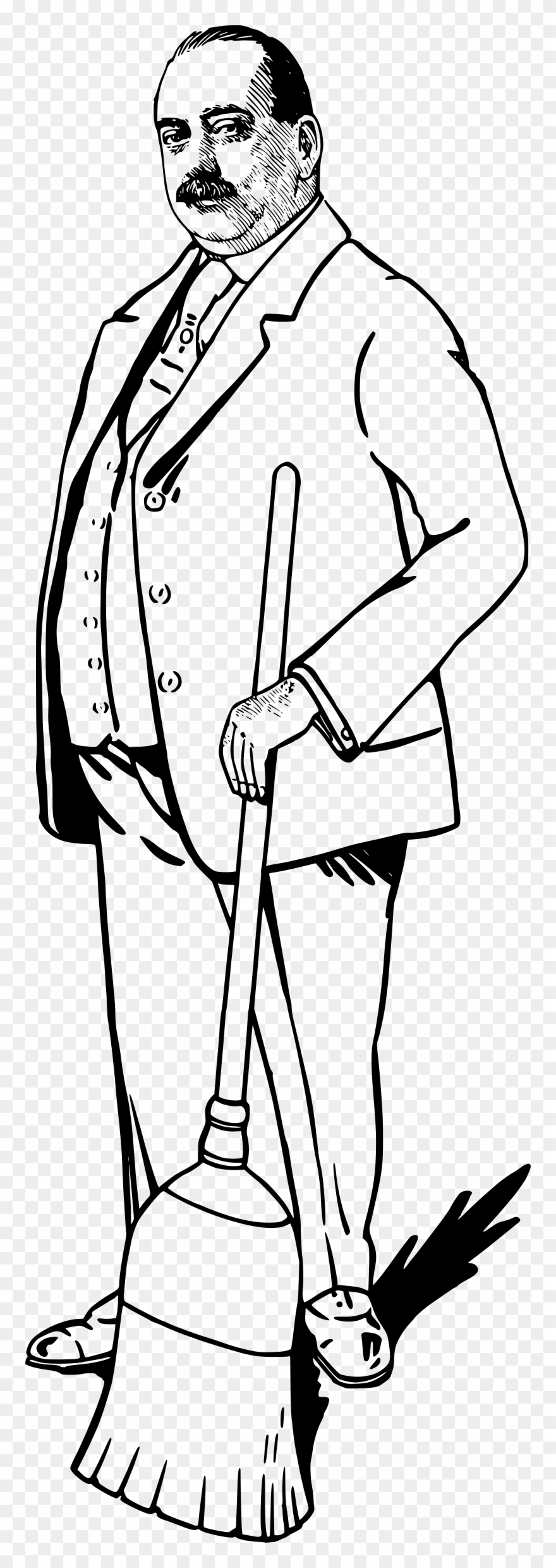 Big Image - Big Man Clip Art - Png Download