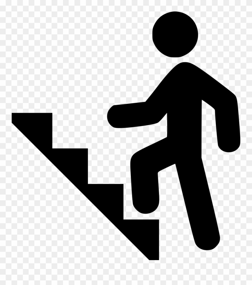 Climbing Stairs Png Svg Freeuse Download - Climbing Stairs Icon Png Clipart