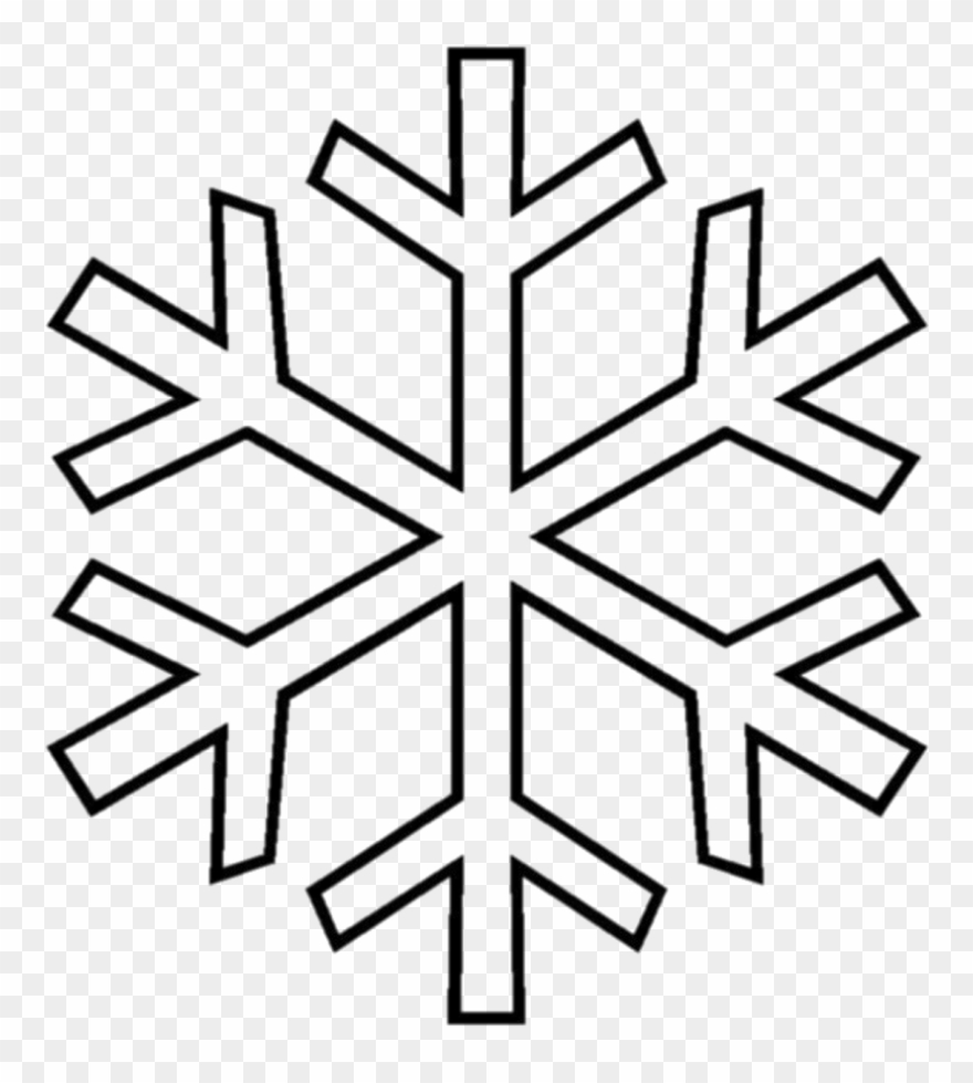 Коледни И Новогодишни Шаблони - Plantillas De Copos De Nieve Clipart