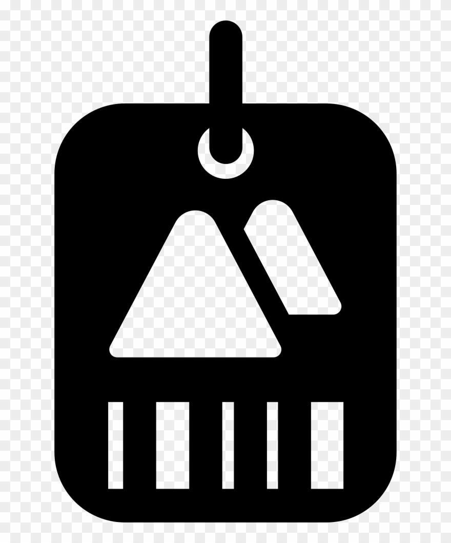 Price Tag With Mountains Comments Clipart