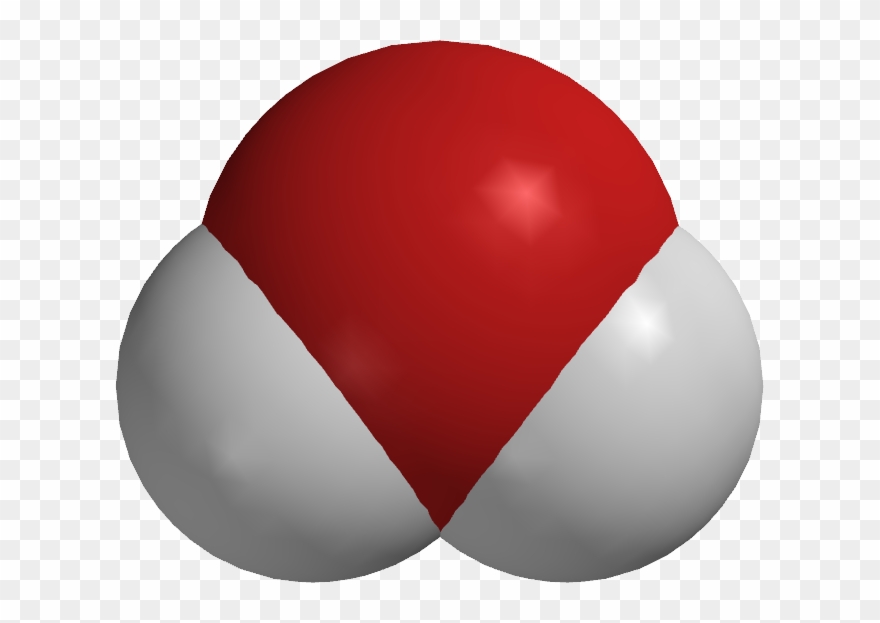 Illustrated Glossary Of Organic Chemistry - Water Space Filling Model Clipart