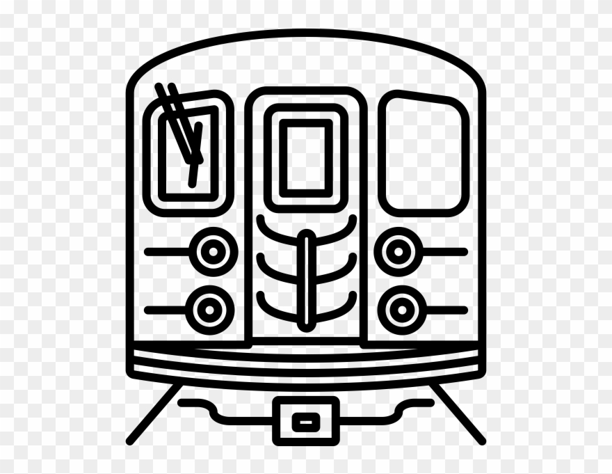 Subway Rubber Stamp - Car Clipart