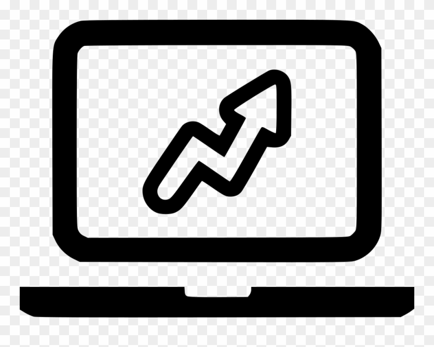 Laptop Chart Balance Statistics Notebook Comments - Laptop Internet Icon Clipart