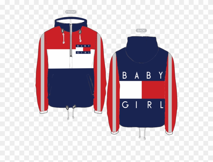 Baby Girl Windbreaker Clipart