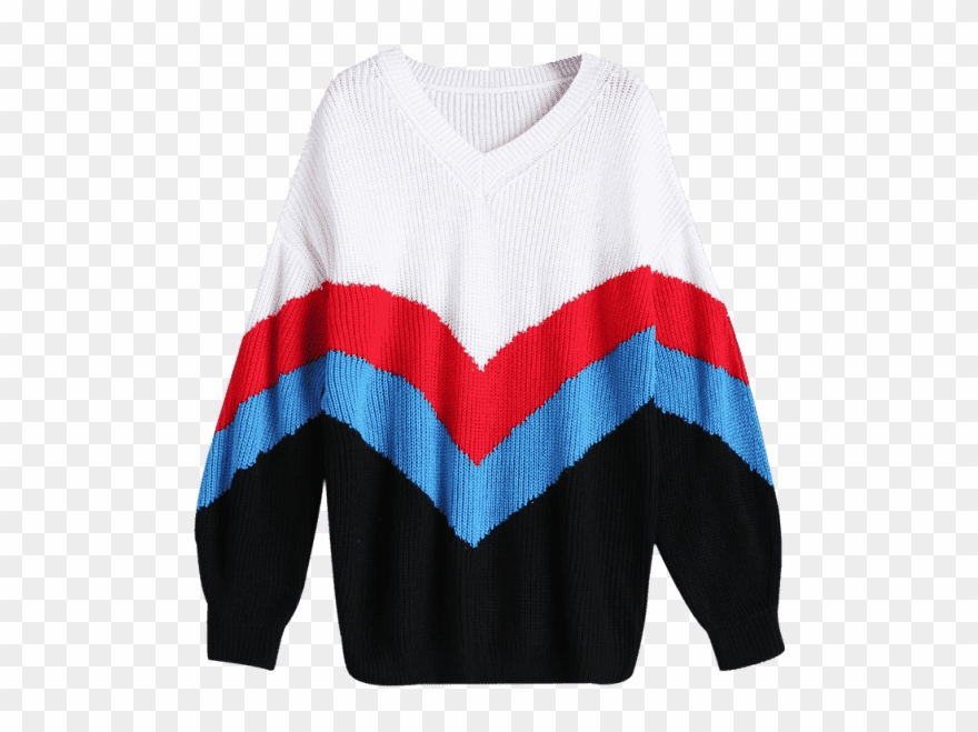 Zaful Womens Drop Shoulder Zigzag Chunky Sweater - Sweater Clipart